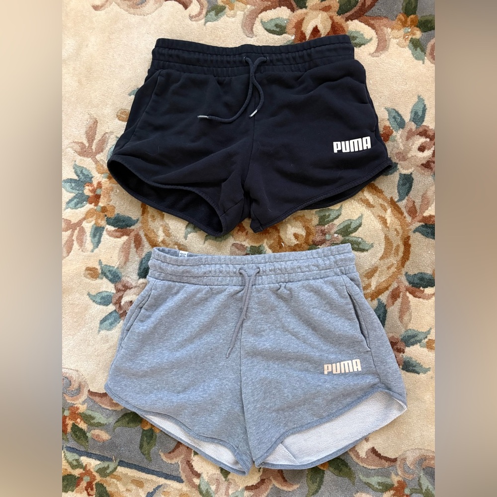 PUMA grey and black sweat shorts bundle
